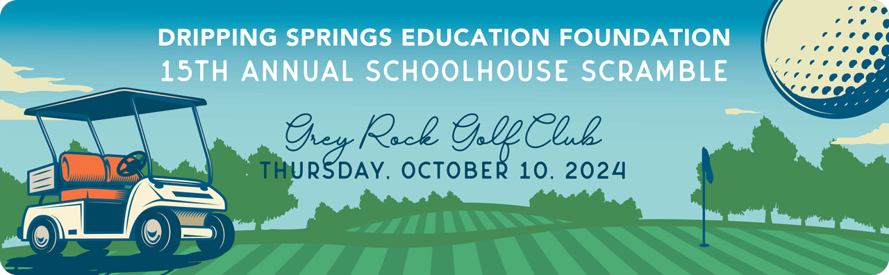 banner for 2024 Schoolhouse Scramble DSEF event